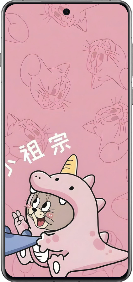 Силиконовый чехол Том и джерри 2 для Oppo Find X8 Pro - 6359u-3872 изображение 