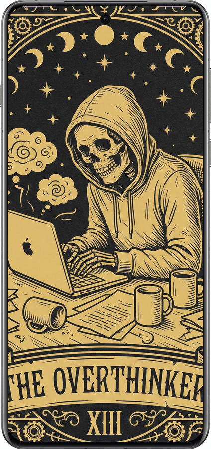 Силіконовий чехол The Overthinker для Oppo Find X8 Pro - 6774u-3872 изображение 