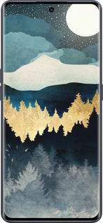 Силиконовый чехол Ночной пейзаж с лесом и горами для Oppo OPPO RENO 8T 5G - 6493u-3122 изображение 