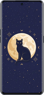 Силіконовий чехол Cute Cat Celestial/Witchy для Oppo OPPO RENO 8T 5G - 6787u-3122 изображение 