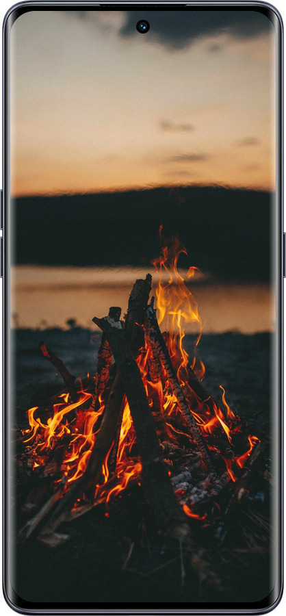 Силиконовый чехол Огонь для Oppo OPPO RENO 8T 5G - 6021u-3122 изображение 