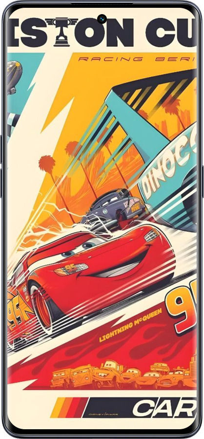 Силиконовый чехол Тачки для Oppo OPPO RENO 8T 5G - 6288u-3122 изображение 