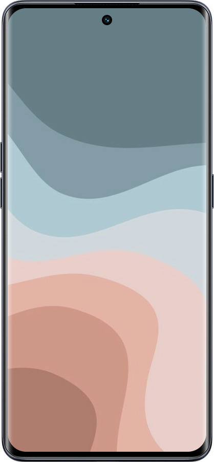 Силиконовый чехол С синими и розовыми волнами в стиле ретро для Oppo OPPO RENO 8T 5G - 6532u-3122 изображение 