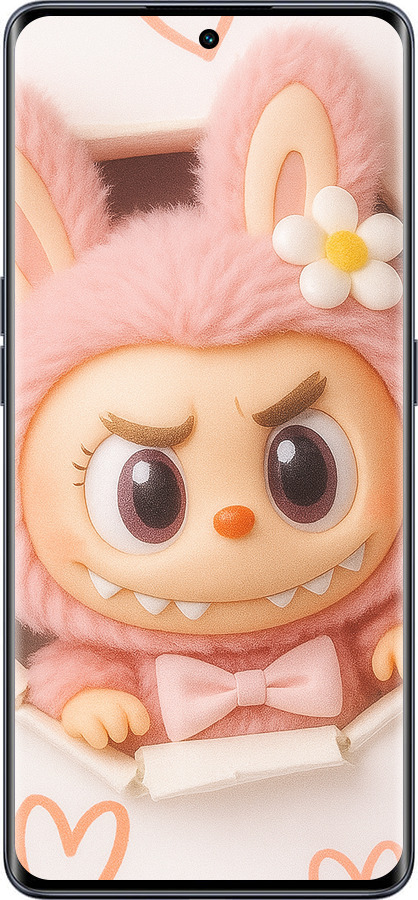 Силиконовый чехол Лабубу 2 для Oppo OPPO RENO 8T 5G - 6710u-3122 изображение 