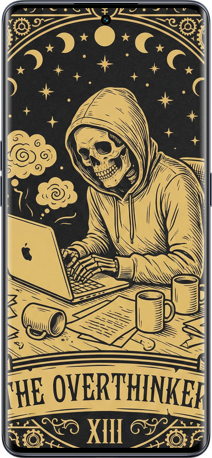 Силиконовый чехол The Overthinker для Oppo OPPO RENO 8T 5G - 6774u-3122 изображение 