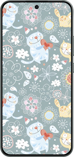 Силиконовый чехол Котята v3 для Oppo RENO 14F 5G - 1223u-4091 изображение 