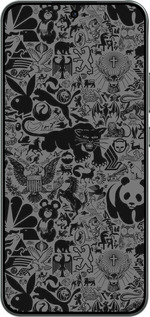 Силиконовый чехол Чёрно-серый стикер бомбинг для Oppo RENO 14F 5G - 2432u-4091 изображение 