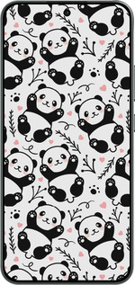 Силиконовый чехол Панды для Oppo RENO 14F 5G - 4318u-4091 изображение 