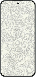 Силиконовый чехол Белое кружево для Oppo RENO 14F 5G - 4383u-4091 изображение 