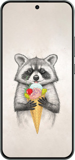 Силиконовый чехол Енотик с мороженым для Oppo RENO 14F 5G - 4602u-4091 изображение 