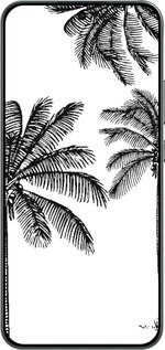 Силиконовый чехол Пальмы1 для Oppo RENO 14F 5G - 4634u-4091 изображение 