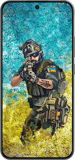 Силиконовый чехол Воин ЗСУ для Oppo RENO 14F 5G - 5311u-4091 изображение 