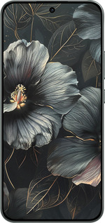 Силиконовый чехол Черные цветы для Oppo RENO 14F 5G - 6031u-4091 изображение 