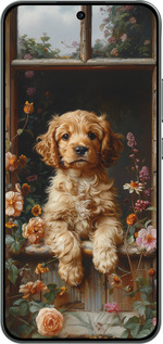Силиконовый чехол Щенок cocker spaniel для Oppo RENO 14F 5G - 6136u-4091 изображение 