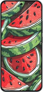 Силиконовый чехол Арбуз для Oppo RENO 14F 5G - 6315u-4091 изображение 