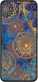 Силіконовий чехол Золотий візерунок для Oppo RENO 14F 5G - 678u-4091 изображение 