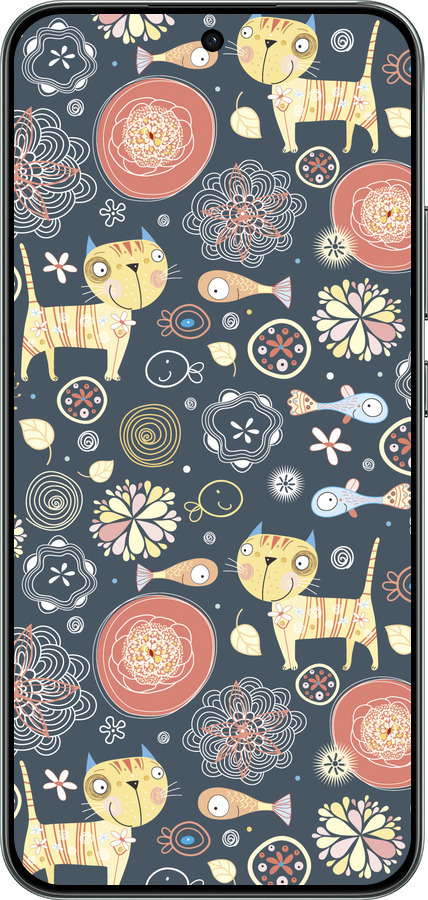 Силиконовый чехол Котята v4 для Oppo RENO 14F 5G - 1224u-4091 изображение 