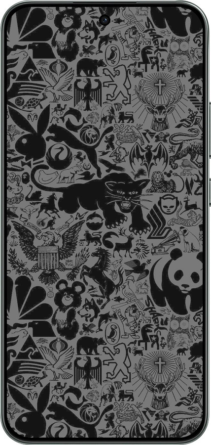 Силиконовый чехол Чёрно-серый стикер бомбинг для Oppo RENO 14F 5G - 2432u-4091 изображение 