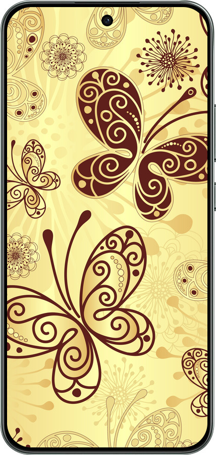 Силиконовый чехол Красивые бабочки для Oppo RENO 14F 5G - 4170u-4091 изображение 