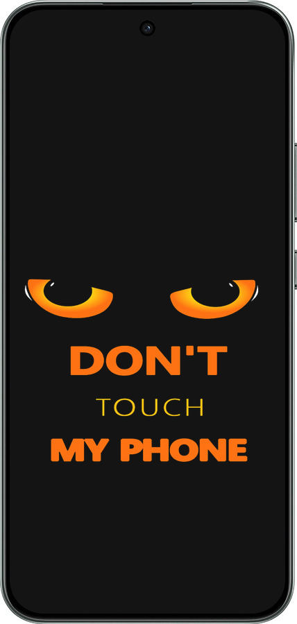 Силиконовый чехол Don't touch the phone для Oppo RENO 14F 5G - 4261u-4091 изображение 