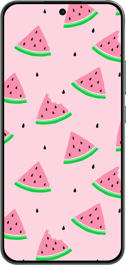 Силиконовый чехол Розовый арбуз для Oppo RENO 14F 5G - 4314u-4091 изображение 