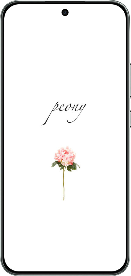 Силиконовый чехол Пион для Oppo RENO 14F 5G - 4366u-4091 изображение 