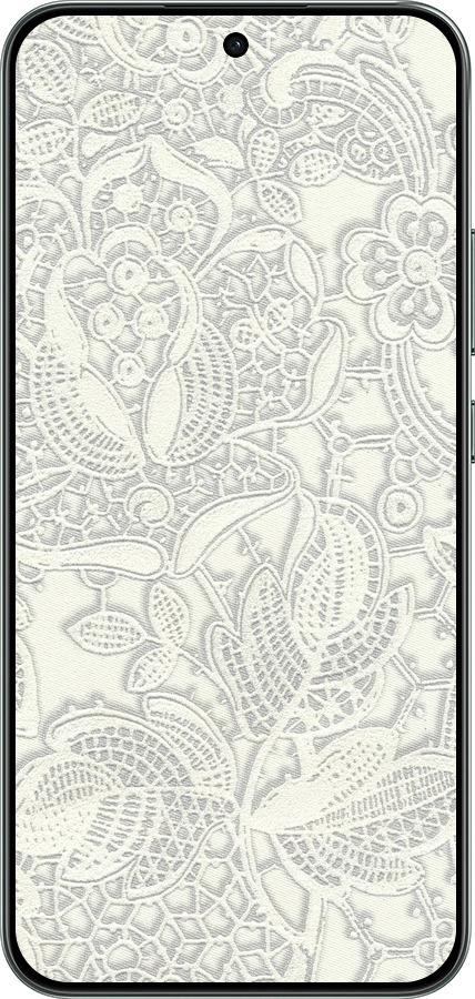 Силиконовый чехол Белое кружево для Oppo RENO 14F 5G - 4383u-4091 изображение 
