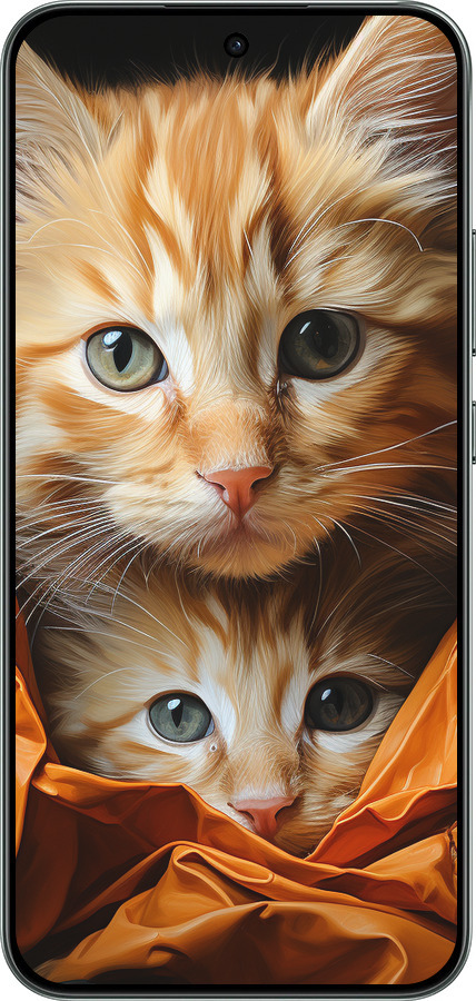 Силиконовый чехол Котики 2 для Oppo RENO 14F 5G - 5664u-4091 изображение 