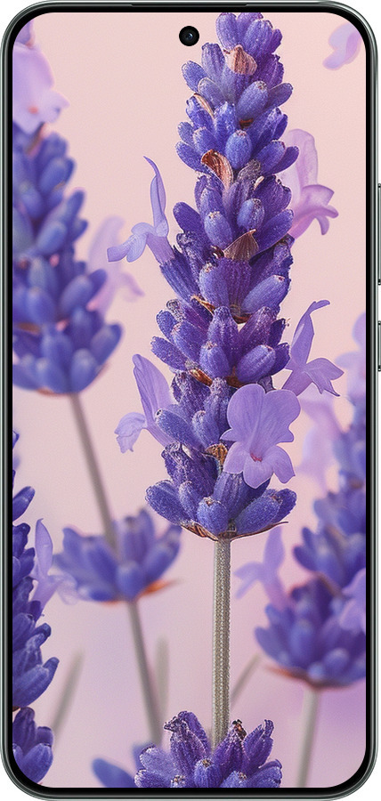 Силиконовый чехол Лаванда для Oppo RENO 14F 5G - 6037u-4091 изображение 