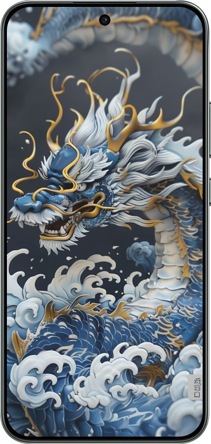 Силиконовый чехол Водяной дракон для Oppo RENO 14F 5G - 6113u-4091 изображение 