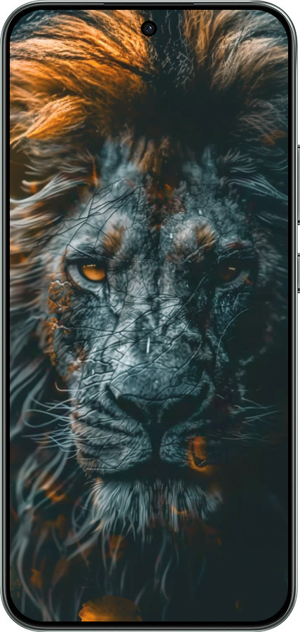 Силиконовый чехол Лев в сумерках для Oppo RENO 14F 5G - 6154u-4091 изображение 