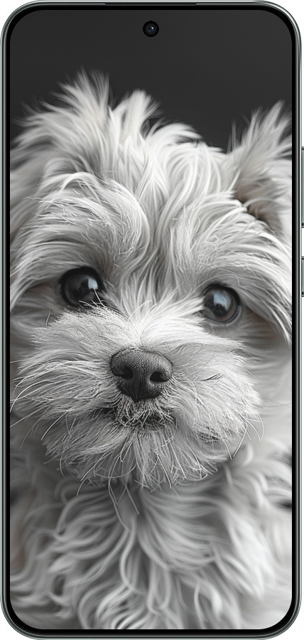 Силиконовый чехол Мальтипу на чорном фоне для Oppo RENO 14F 5G - 6156u-4091 изображение 