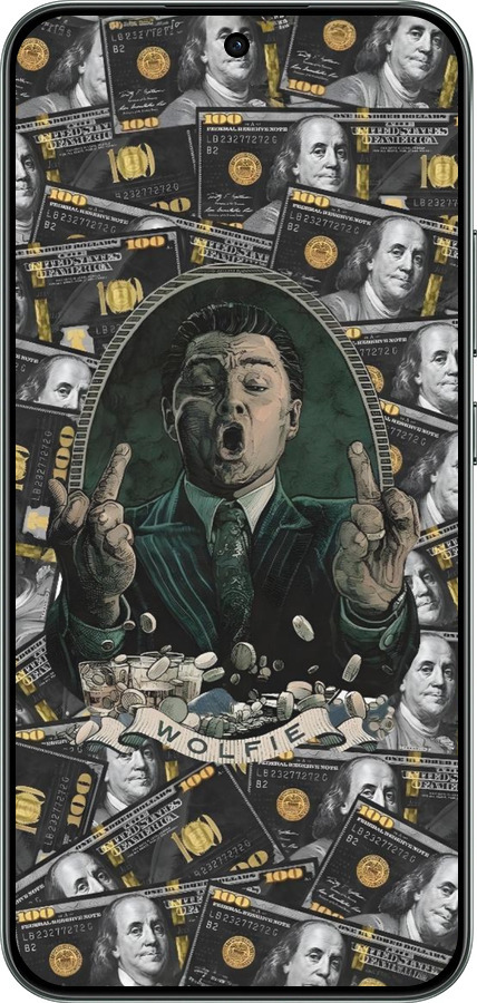 Силиконовый чехол Волк с валл стрит для Oppo RENO 14F 5G - 6287u-4091 изображение 