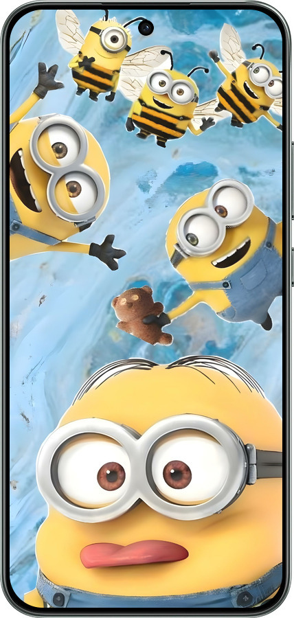 Силиконовый чехол Миньоны для Oppo RENO 14F 5G - 6386u-4091 изображение 