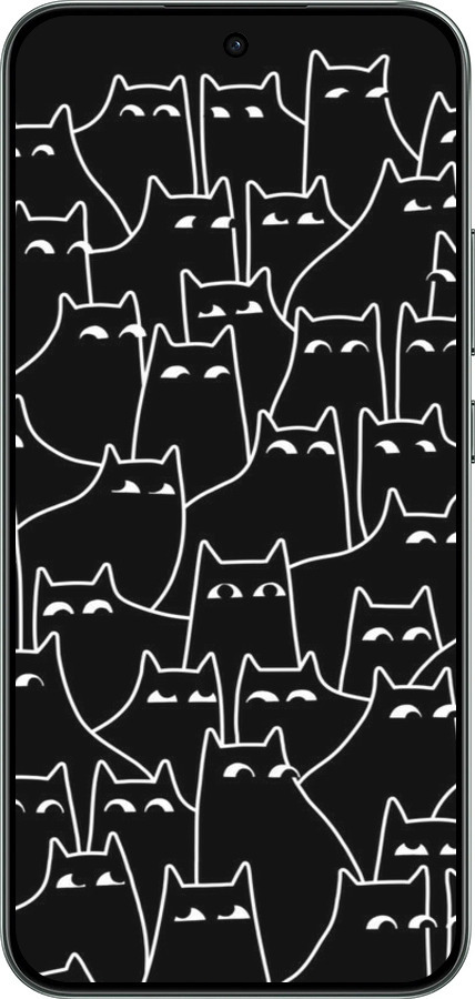 Силиконовый чехол С изображением кошек для Oppo RENO 14F 5G - 6470u-4091 изображение 