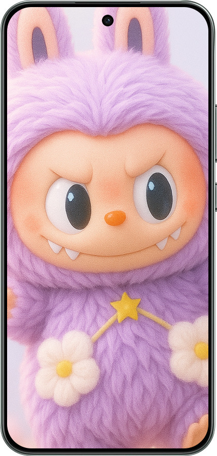 Силіконовий чехол Лабубу для Oppo RENO 14F 5G - 6708u-4091 изображение 