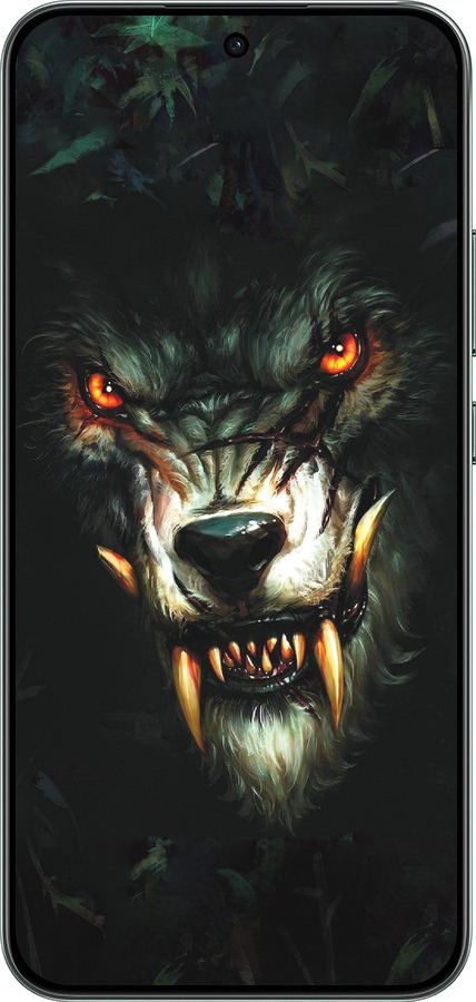 Силиконовый чехол Дьявольский волк для Oppo RENO 14F 5G - 833u-4091 изображение 