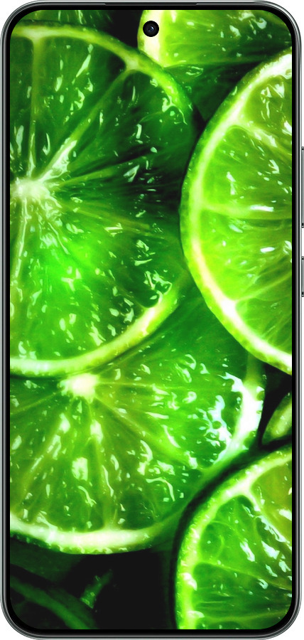 Силиконовый чехол Зелёные дольки лимона для Oppo RENO 14F 5G - 852u-4091 изображение 