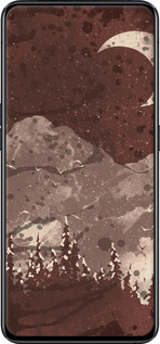 TPU чехол С изображением лунного пейзажа в ночном лесу для Oppo Reno 2 - 6546b-1864 изображение 