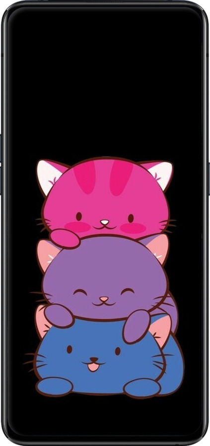 TPU чехол Милые кошки для Oppo Reno 2 - 6518b-1864 изображение 