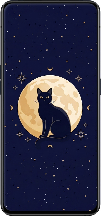 TPU чехол Cute Cat Celestial/Witchy для Oppo Reno 2 - 6787b-1864 изображение 