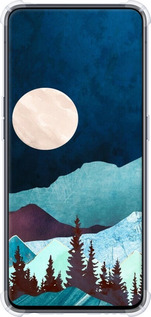 Силикон с усиленными углами чехол Горная идиллия ночной пейзаж для Oppo Reno 2 - 6488sp-1864 изображение 
