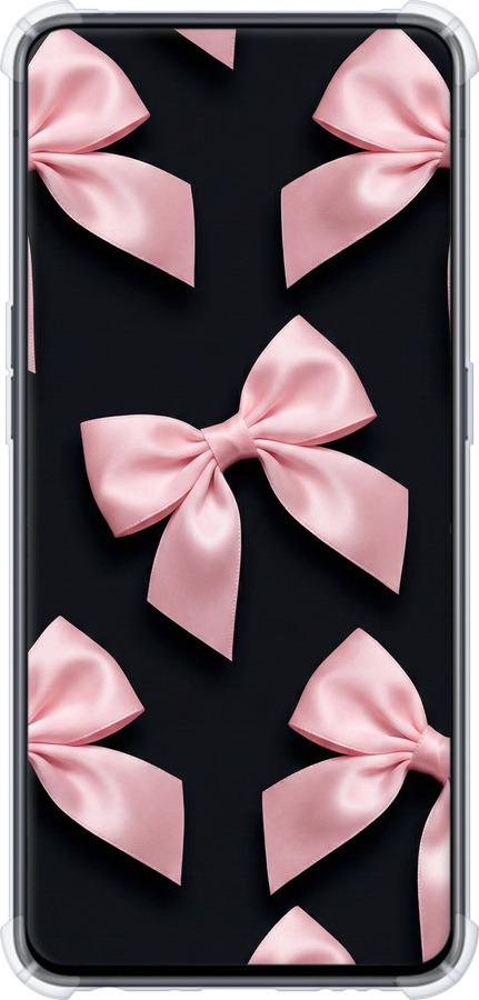 Силіконовий протиударний с посиленими кутами чехол Coquette Ribbons Dark Coquette для Oppo Reno 2 - 6767sp-1864 изображение 