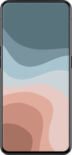 2D пластиковый чехол С синими и розовыми волнами в стиле ретро для Oppo Reno 2 - 6532t-1864 изображение 
