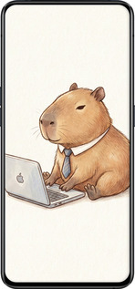 Силиконовый чехол Funny Capybara CEO Working для Oppo Reno 2 - 6777u-1864 изображение 