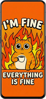 Силиконовый чехол Funny Cat для Oppo Reno 2 - 6786u-1864 изображение 