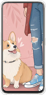 Силикон с усиленными углами чехол Корги 3 для Oppo Reno 2Z - 6707sp-1867 изображение 