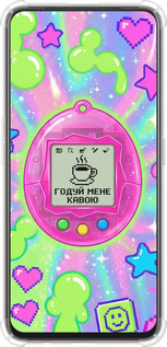 Силикон с усиленными углами чехол Y2K Aesthetic Retro Pet: Годуй мене кавою для Oppo Reno 2Z - 6784sp-1867 изображение 