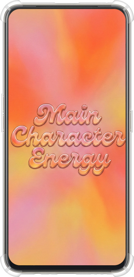 Силикон с усиленными углами чехол Aura Gradient Main Character Energy Aesthetic Y2K для Oppo Reno 2Z - 6783sp-1867 изображение 