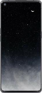 2D пластиковий чехол Голубые облака, Голубая луна для Oppo Reno 3 Pro - 6396t-1878 изображение 